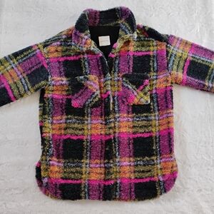 Thread & Supply Plaid Sherpa Jacket
